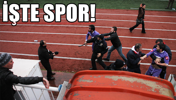 AMATÖR MAÇTA ÇIKAN OLAYLARA POLİS BİBER GAZIYLA MÜDAHALE ETTİ