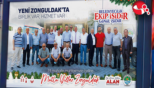 Muhtarlar aynı karede, “Hizmet için Yemin Ettik”