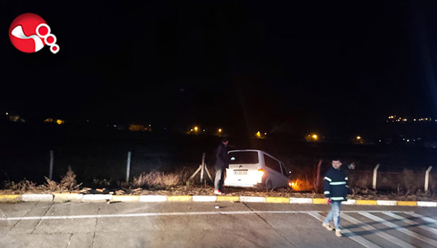 Havalimanının tel örgülerine çarptı