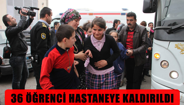 36 ÖĞRENCİ TEDAVİ ALTINA ALINDI
