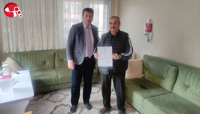 Örnek teşkil eden üreticilere teşekkür belgesi verildi