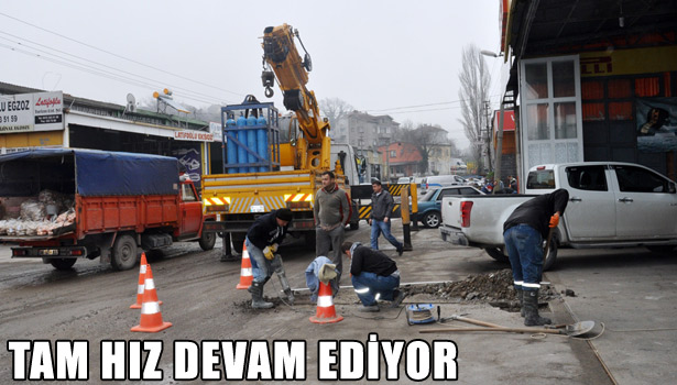 KIŞ SANAYİ SİTESİNDE ALT YAPI ÇALIŞMASI