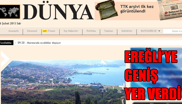 TÜM GÖZLER EREĞLİ'YE ÇEVRİLDİ