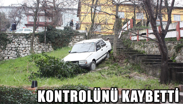 SAĞLIK MÜDÜRLÜĞÜ BAHÇESİNE OTOMOBİL GİRDİ