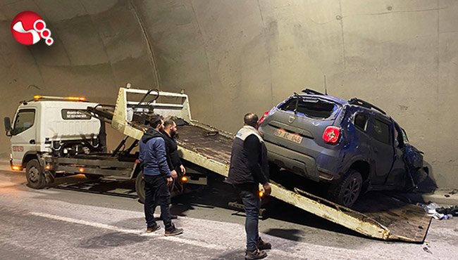 Tünelde kaza. Yaralılar var!
