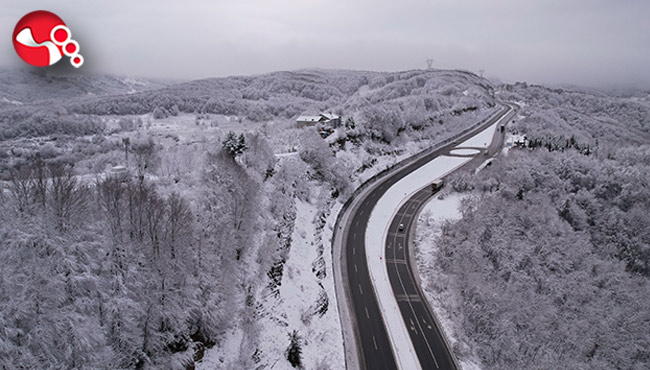 Zonguldak'tan kar manzaraları