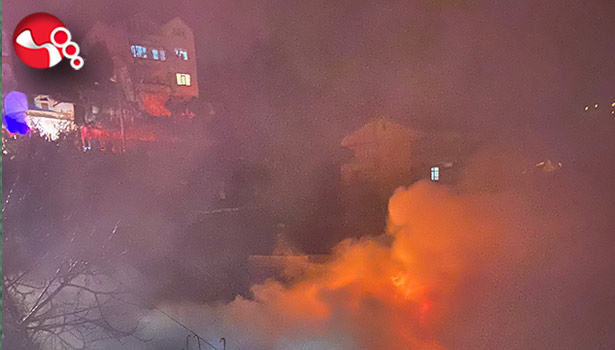 Alevlere teslim oldu