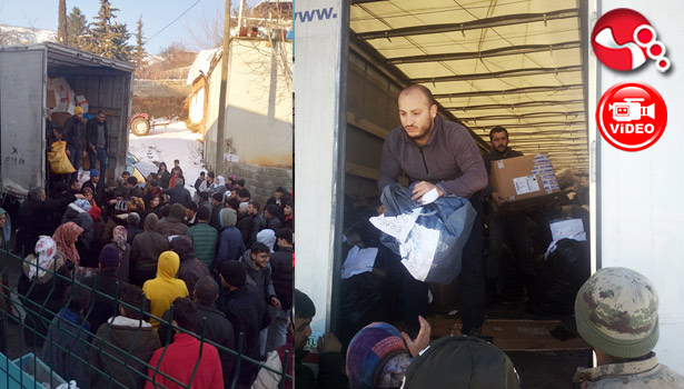 4 tır yardım malzemesi daha depremzedelere dağıtıldı...