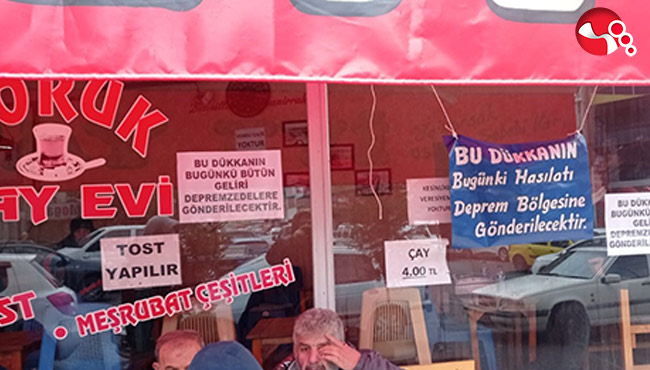 Hasılatını deprem bölgesine bağışladı