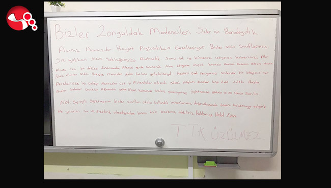 Madencilerden duygusal mesaj