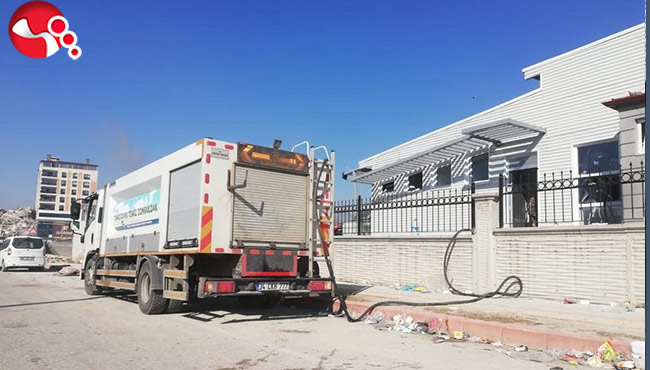 Afet Bölgesine su temini yapıyorlar