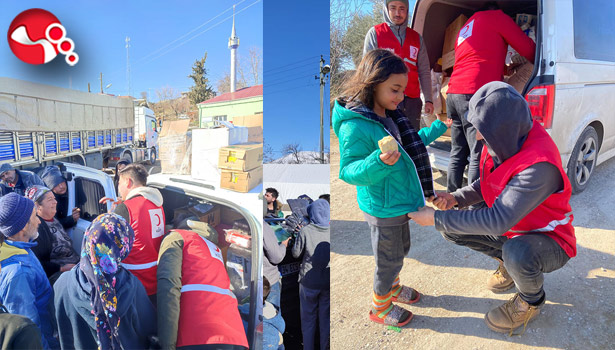 Kdz. Ereğli Kızılay binlerce depremzedeye yardım ulaştırdı