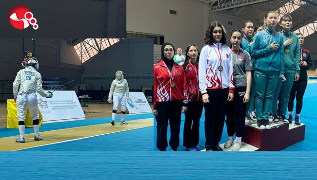 Eskrimde bronz madalya sevinci!!!