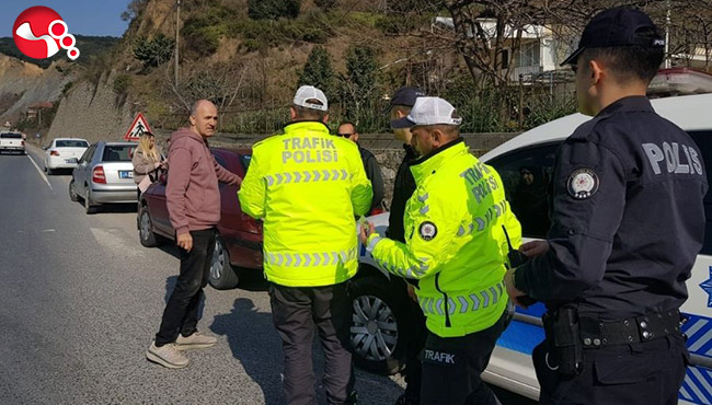 Ereğli Alaplı yolunda kaza...