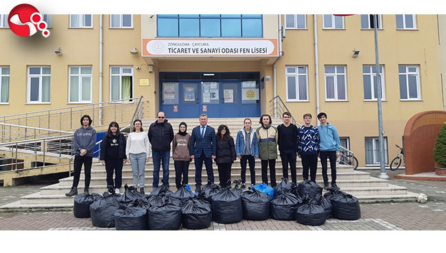 Lise öğrencileri 360 kilo mavi kapak topladı