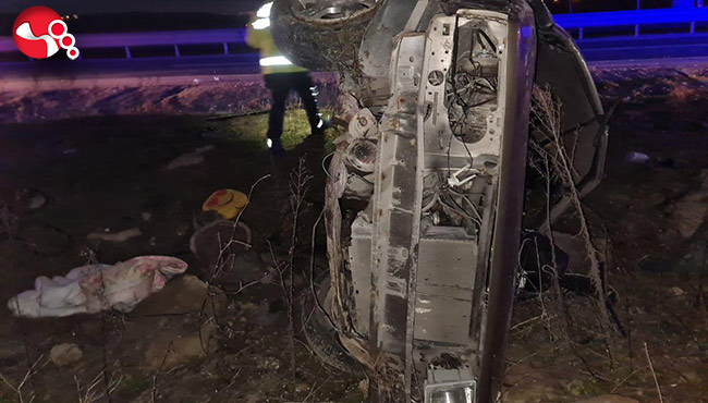 Otomobil şarampole uçtu: 1 ölü, 3 yaralı