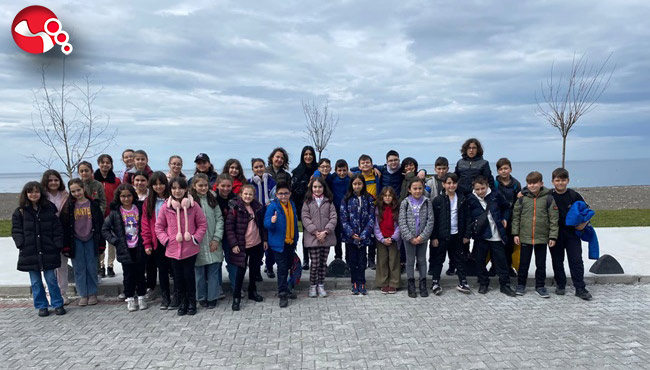 Öğrenciler trafik eğitiminde...