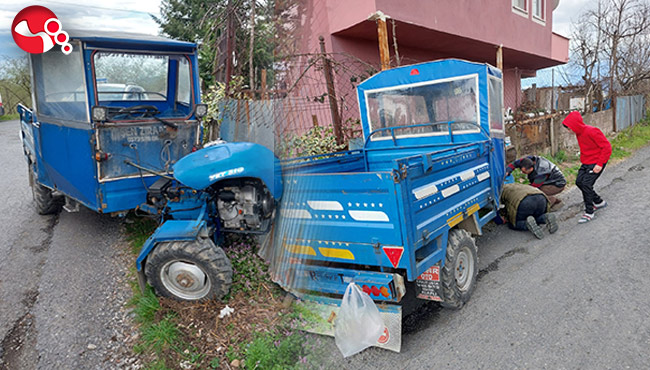 Alaplı’da patpat kazası!