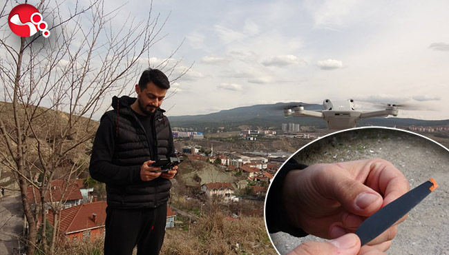 Dron, şahinin saldırısına uğradı!