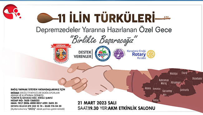 DEPREMZEDELER İÇİN ANLAMLI GECE...