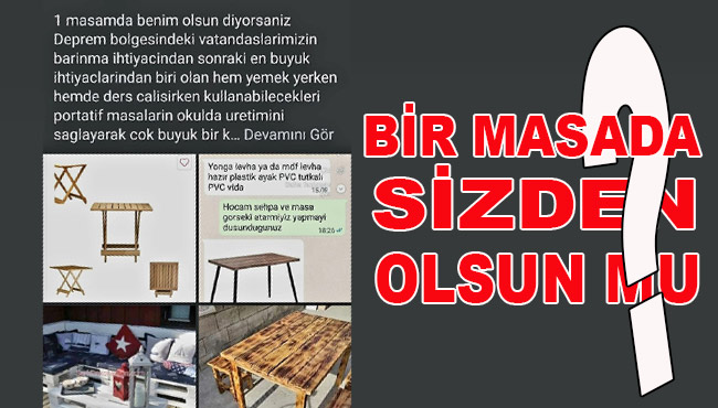 Bir masada sizden olsun mu?