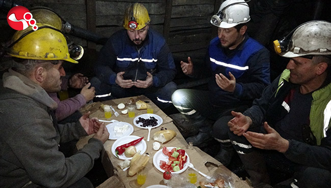 Yerin metrelerce altında ilk sahur...