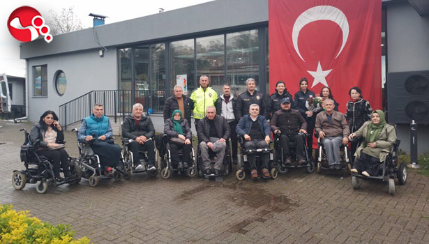 Fiziksel Engelliler Derneği Polislerimizi kutladı!..