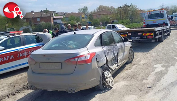 Saltukova çevre yolunda kaza!