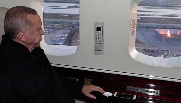 Cumhurbaşkanı Erdoğan havadan inceledi...