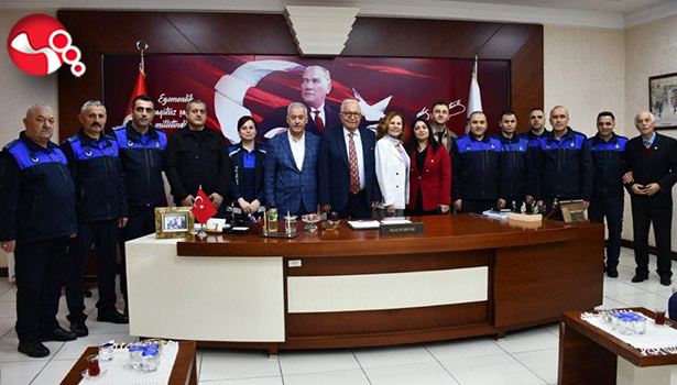 Ereğli Belediyesinde bayramlaşma...