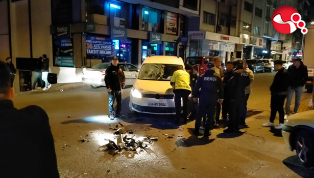 Jet yol ayrımında kaza...