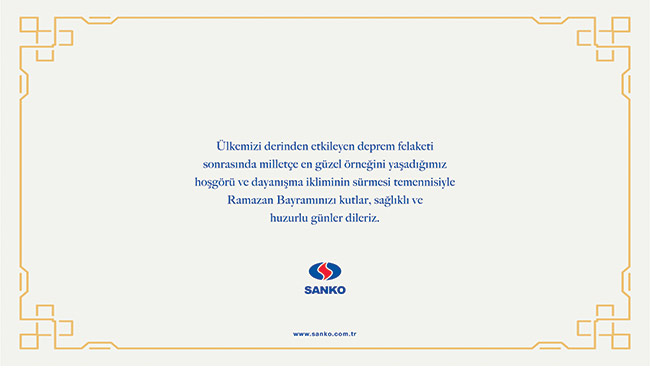 SANKO’dan Ramazan Bayramı mesajı…