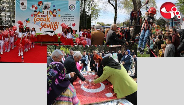 Çocuklar doyasıya eğlendiler...