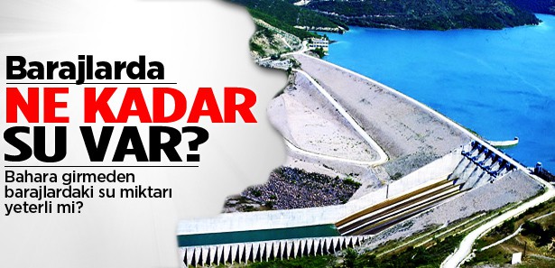 BAHARA GİRERKEN BARAJLARDAKİ SU DURUMU!