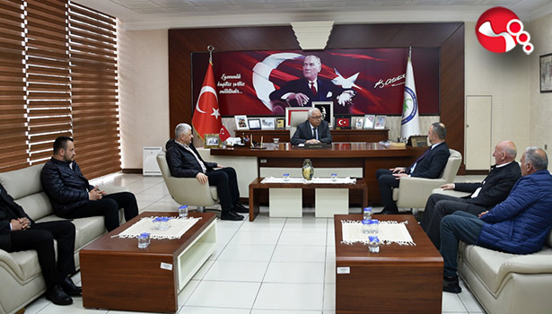 Başkan Alan'dan Başkan Posbıyık'a taziye ziyareti...