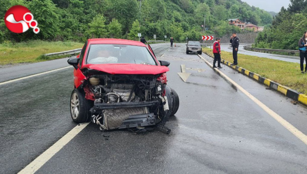 Bariyerlere çarparak durabildi