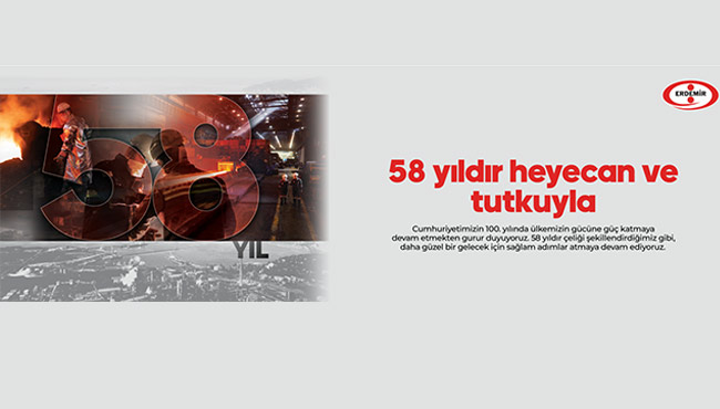 ERDEMİR 58 YAŞINDA…