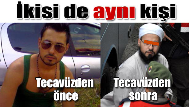 TECAVÜZ ZANLISI, SECCADESİYLE GELDİ
