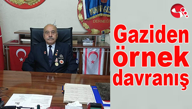 Gaziden örnek davranış!..