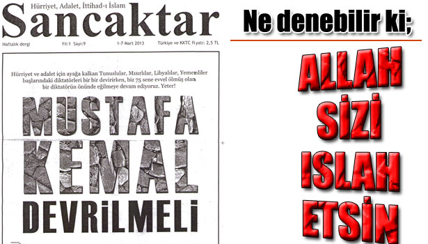 ATATÜRKÇÜ DÜŞÜNCELİLERDEN ATATÜRKÇÜ DÜŞÜNMEYENLERE...