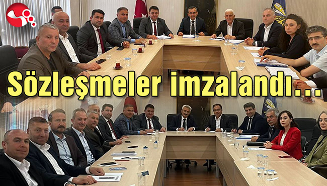 Sözleşmeler imzalandı…