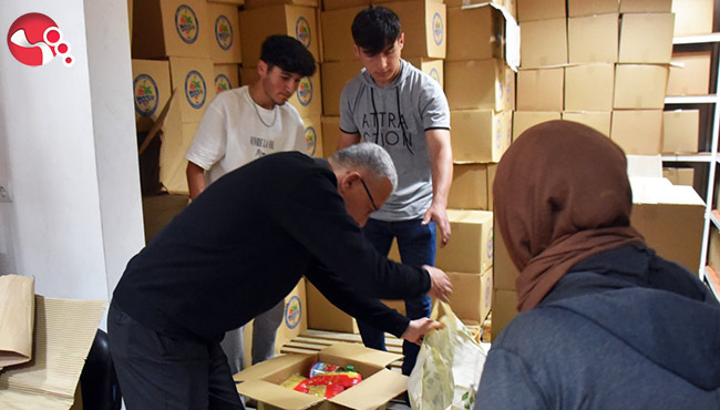 Bayram öncesi yardımlar yapıldı