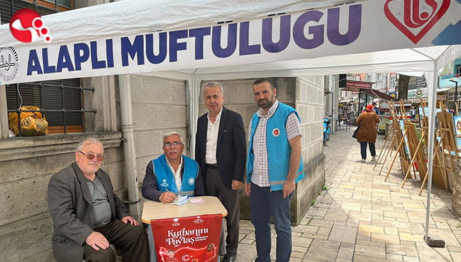 Vekalet yoluyla kurban bağış standı açıldı