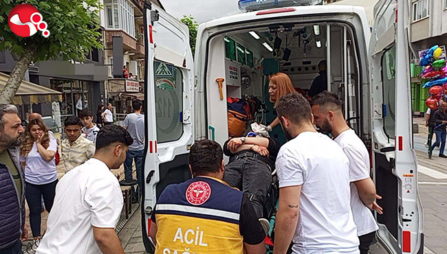 Yaya geçidinde çarptı