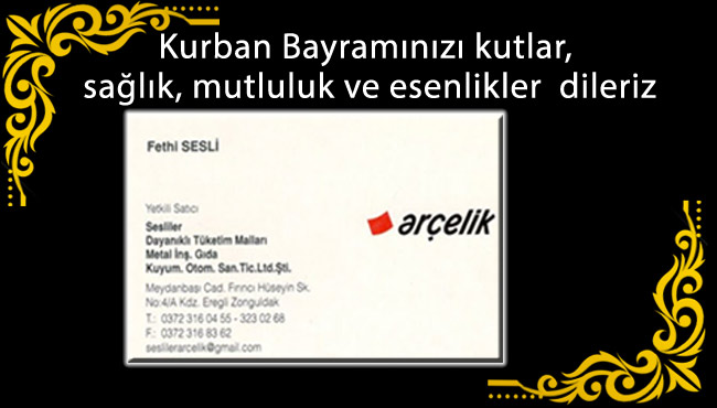 KURBAN BAYRAMINIZ MUBAREK OLSUN..