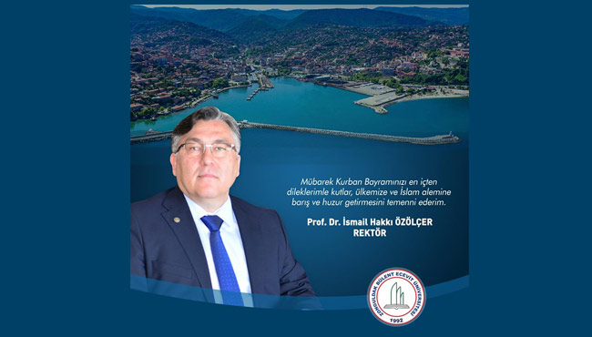 Rektör Özölçer’den Kurban Bayramı Mesajı