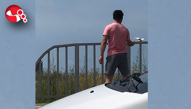 Aracın camından kaçtı