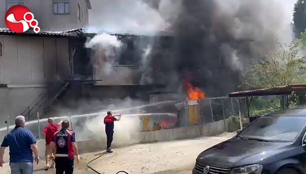 Yangın panik yarattı