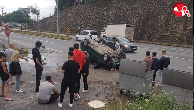 Pidos Kavşağı kaza...