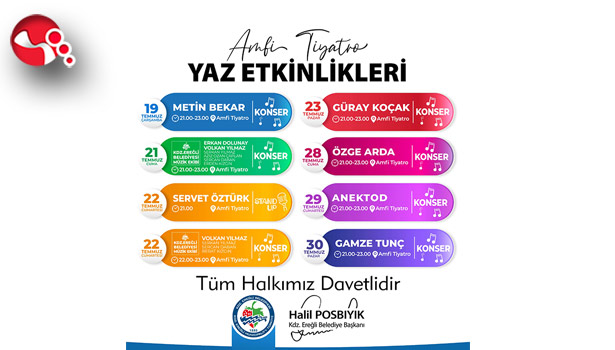 Amfi Tiyatro’da Yaz Etkinlikleri başlıyor!..